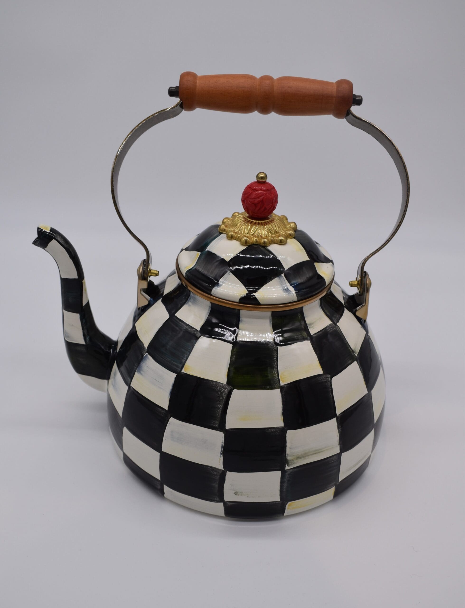 MacKenzie-Childs Courtly Check Teakettle